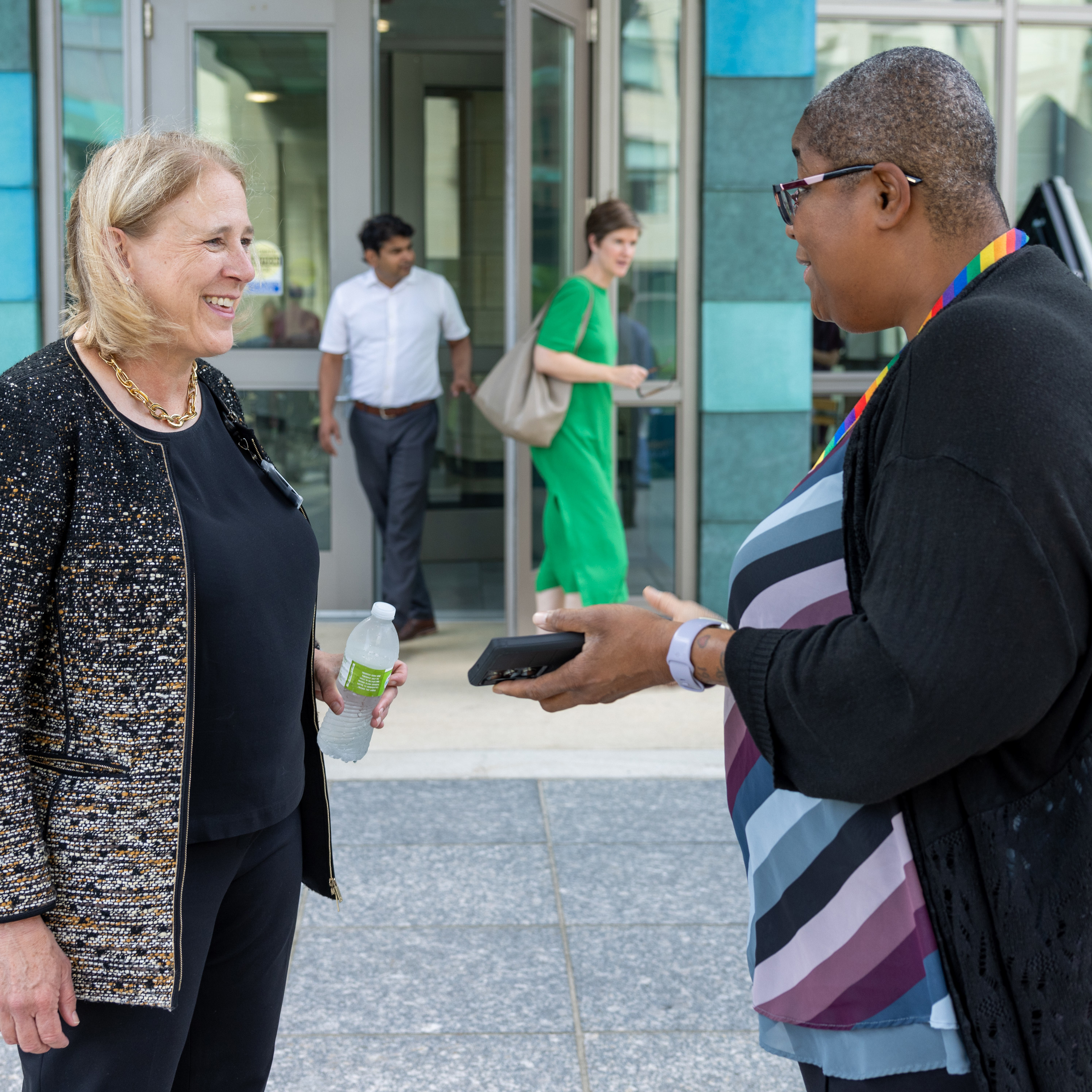 Welcome reception for Denise Jamieson on her first day as vice president for medical affairs and Carver College of Medicine dean at the University of Iowa on Tuesday, Aug. 1, 2023.