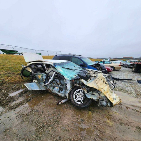 Keagen Kopp car damage