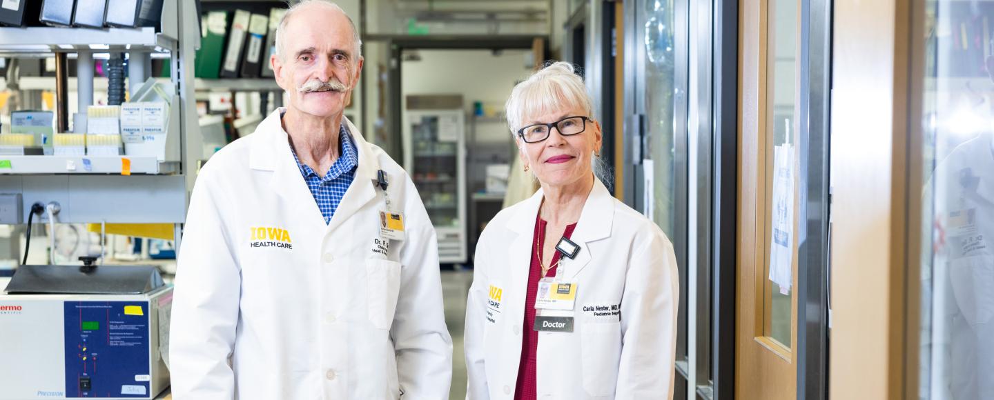 Carla Nester and Richard Smith in the lab on Wednesday, Sept. 9, 2026.