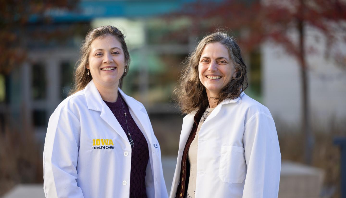 Banu Gumusoglu (left) and Hanna Stevens, are leading the Iowa Women’s Brain Initiative.