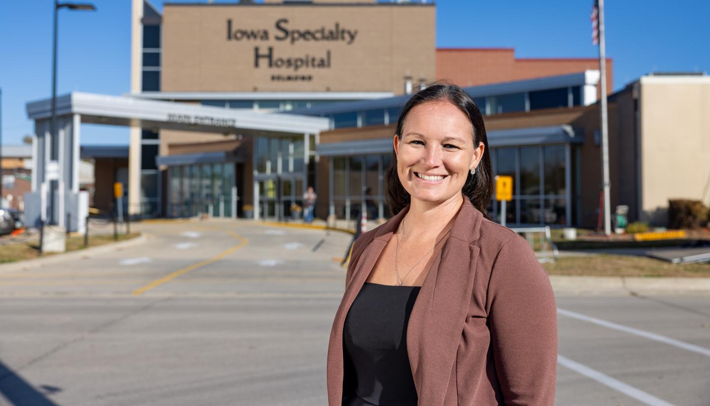 Amber Pergande, informatics director for Iowa Specialty Hospitals & Clinics.