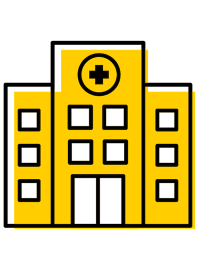 Hospital icon graphic