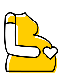 Pregnant person icon