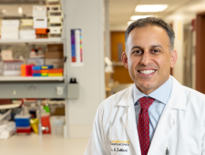 Ali Jabbari, MD, PhD, is pictured in his lab in the Carver College of Medicine