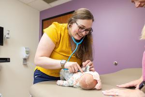 FM resident with baby