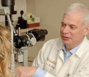 Doctor at scope