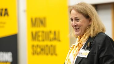 Dr. Jamieson at mini med school