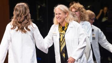 Dr. Jamieson at 2025 White Coat Ceremony