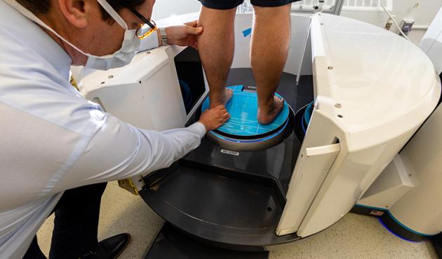 CurveBeam weight-bearing CT system at Iowa