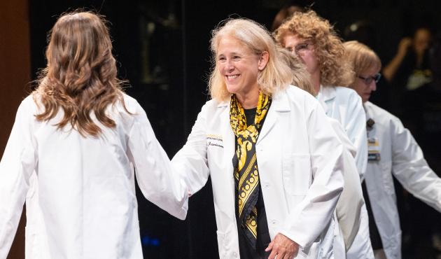 Dr. Jamieson at 2025 White Coat Ceremony