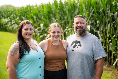 Payten Stout with family