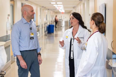 Dan McCabe, MD, Jami Hagemann, PA-C, and fellow Rebecca Kusko, MD.