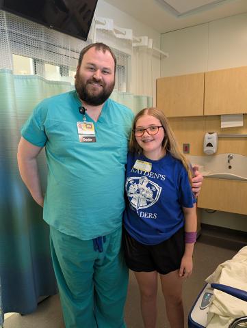 Payten with Dr Kyle Merrill